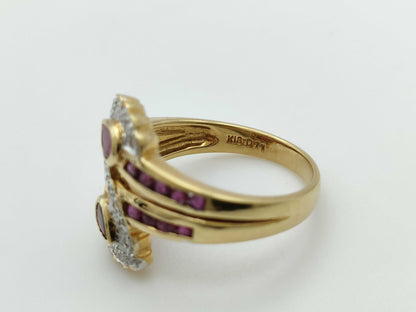 R0.87ct D0.11ct K18 4.4g Ring 