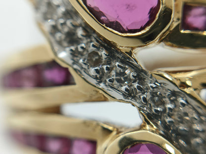 R0.87ct D0.11ct K18 4.4g Ring 