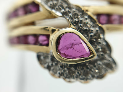 R0.87ct D0.11ct K18 4.4g Ring 