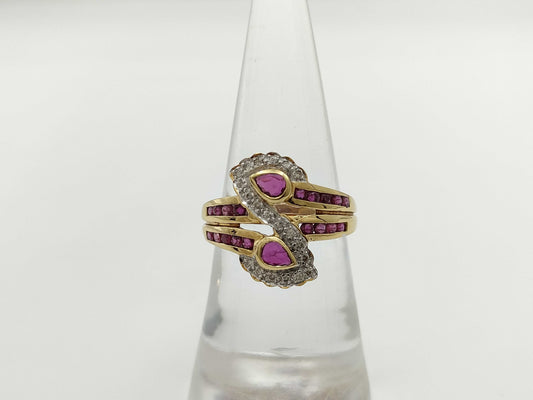 R0.87ct D0.11ct K18 4.4g Ring 
