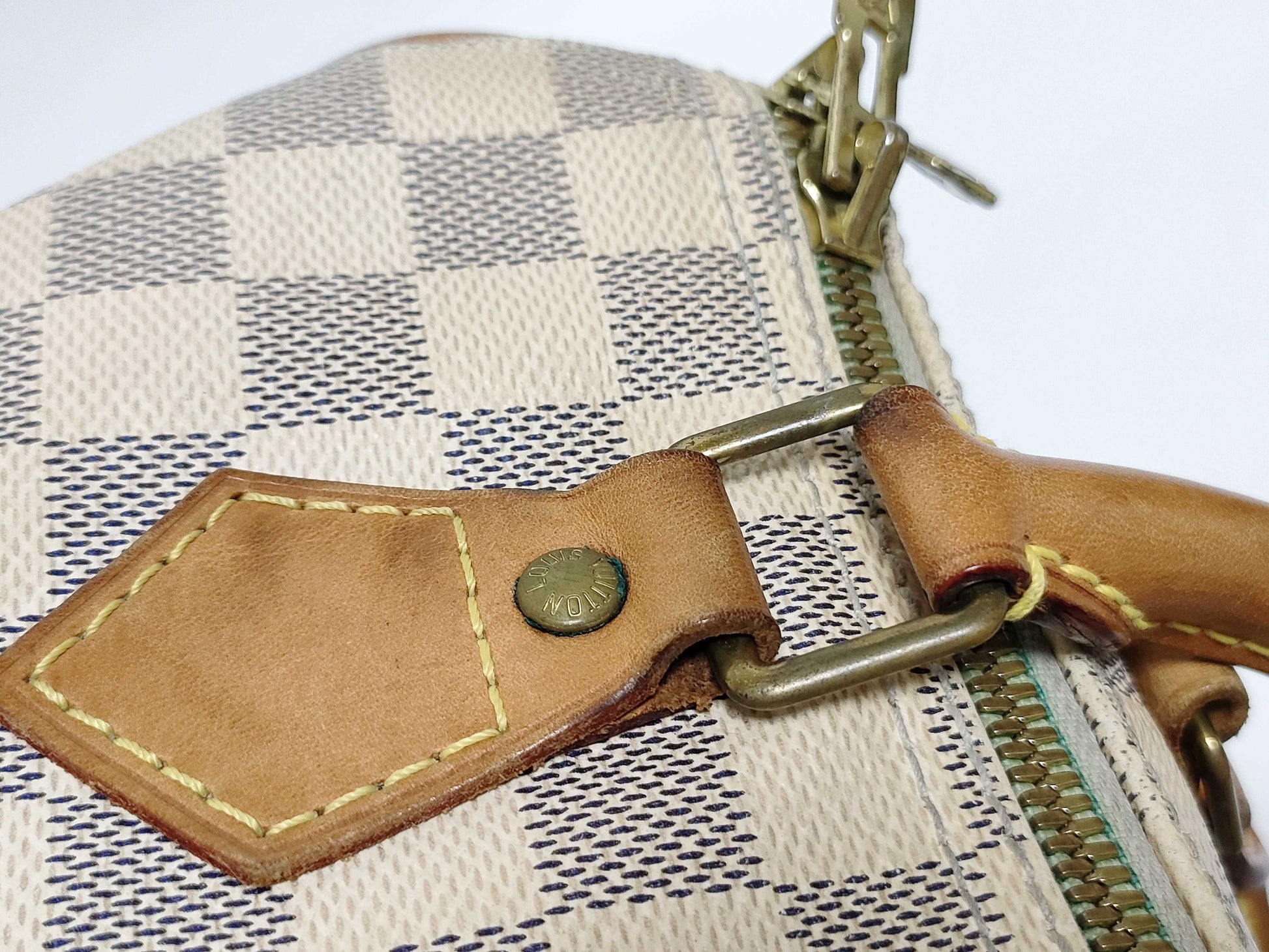 LOUIS VUITTON RFID Unverifiable Damier Azur LOUIS VUITTON Speedy25 Handbag