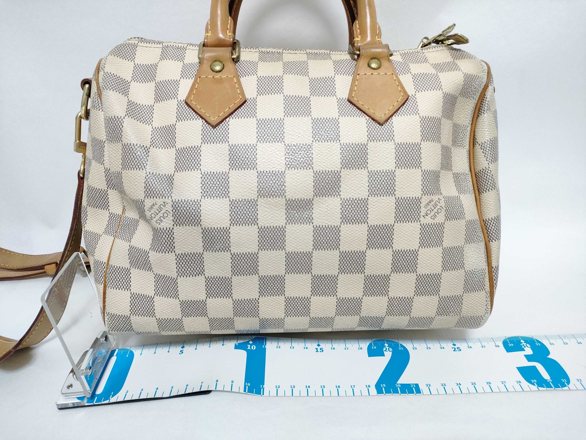 LOUIS VUITTON RFID Unverifiable Damier Azur LOUIS VUITTON Speedy25 Handbag