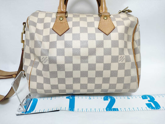 LOUIS VUITTON RFID Unverifiable Damier Azur LOUIS VUITTON Speedy25 Handbag