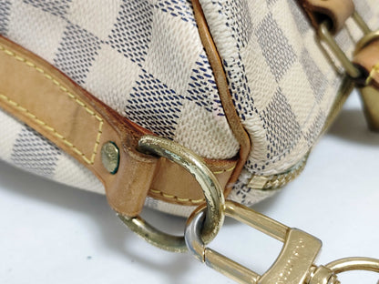LOUIS VUITTON RFID Unverifiable Damier Azur LOUIS VUITTON Speedy25 Handbag