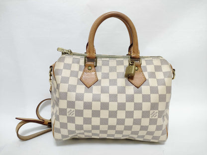 LOUIS VUITTON RFID Unverifiable Damier Azur LOUIS VUITTON Speedy25 Handbag