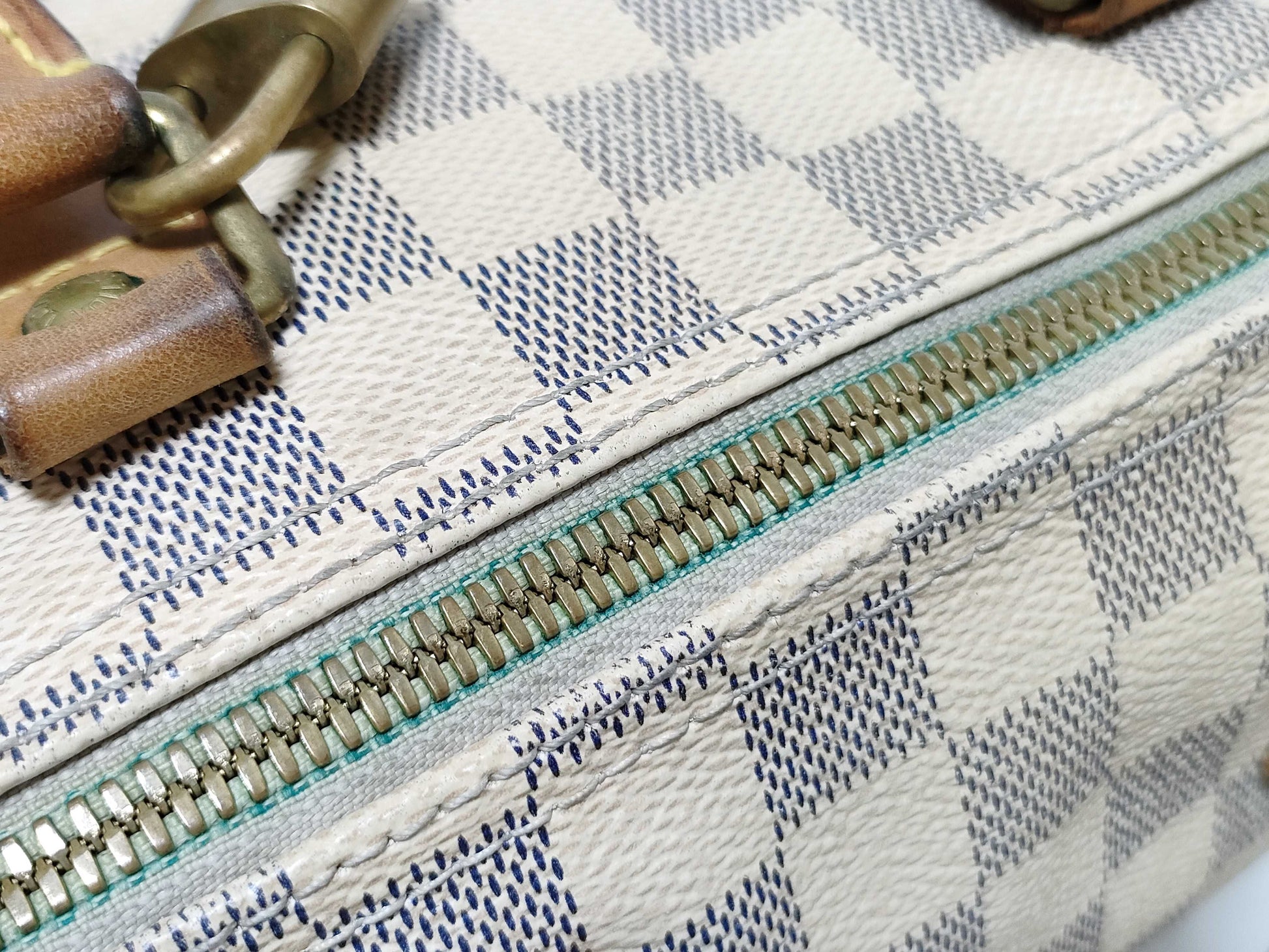LOUIS VUITTON RFID Unverifiable Damier Azur LOUIS VUITTON Speedy25 Handbag