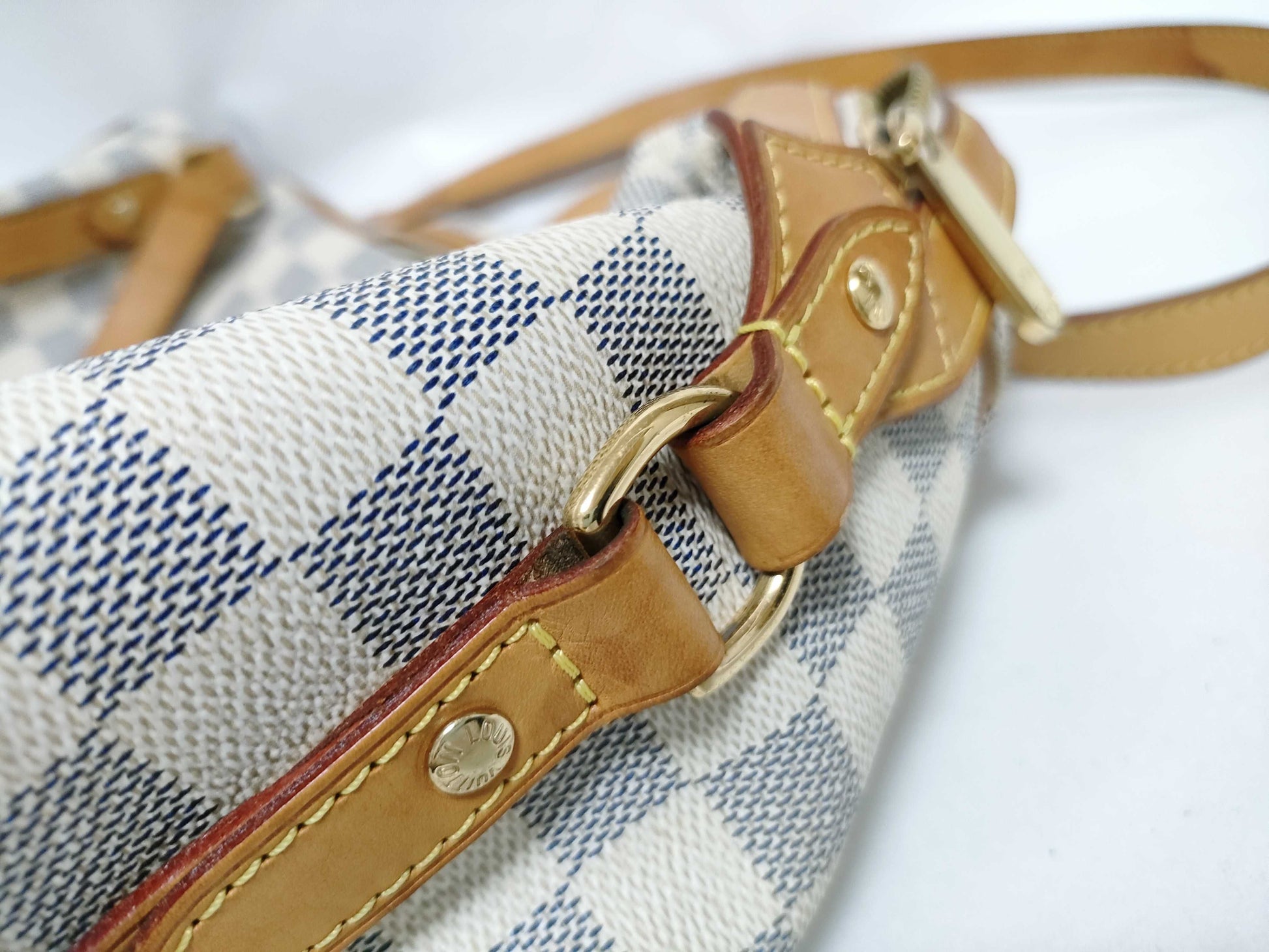 LOUIS VUITTON RFID Unverified Damier Azur Stresa Tote Bag