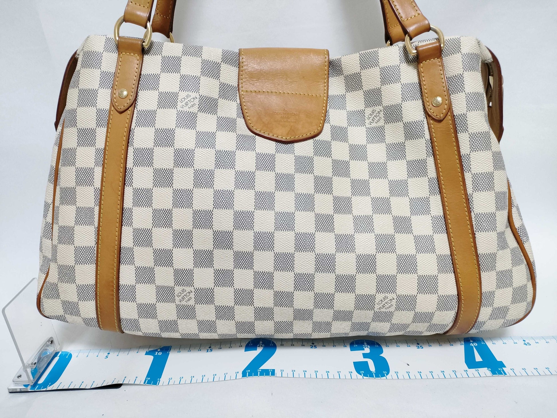 LOUIS VUITTON RFID Unverified Damier Azur Stresa Tote Bag