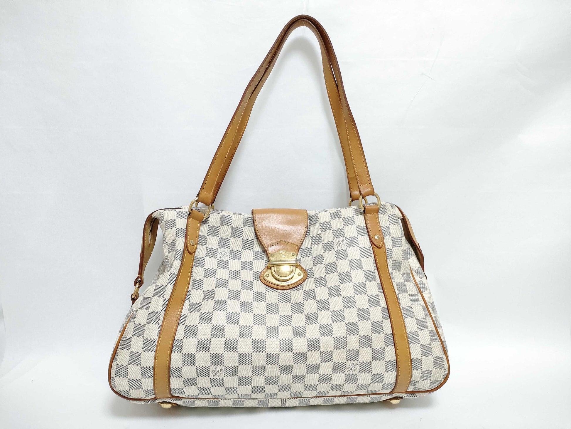 LOUIS VUITTON RFID Unverified Damier Azur Stresa Tote Bag