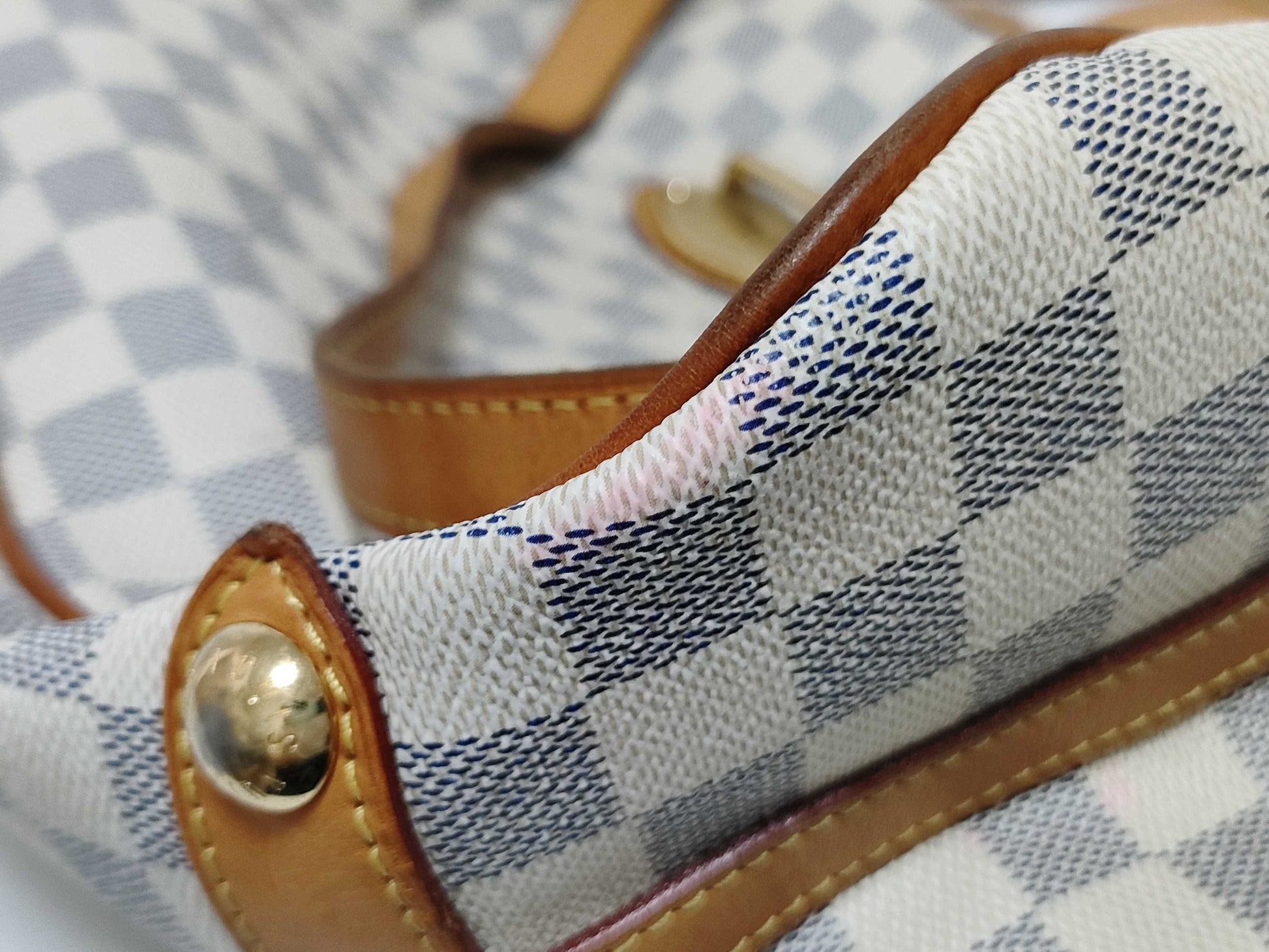 LOUIS VUITTON RFID Unverified Damier Azur Stresa Tote Bag