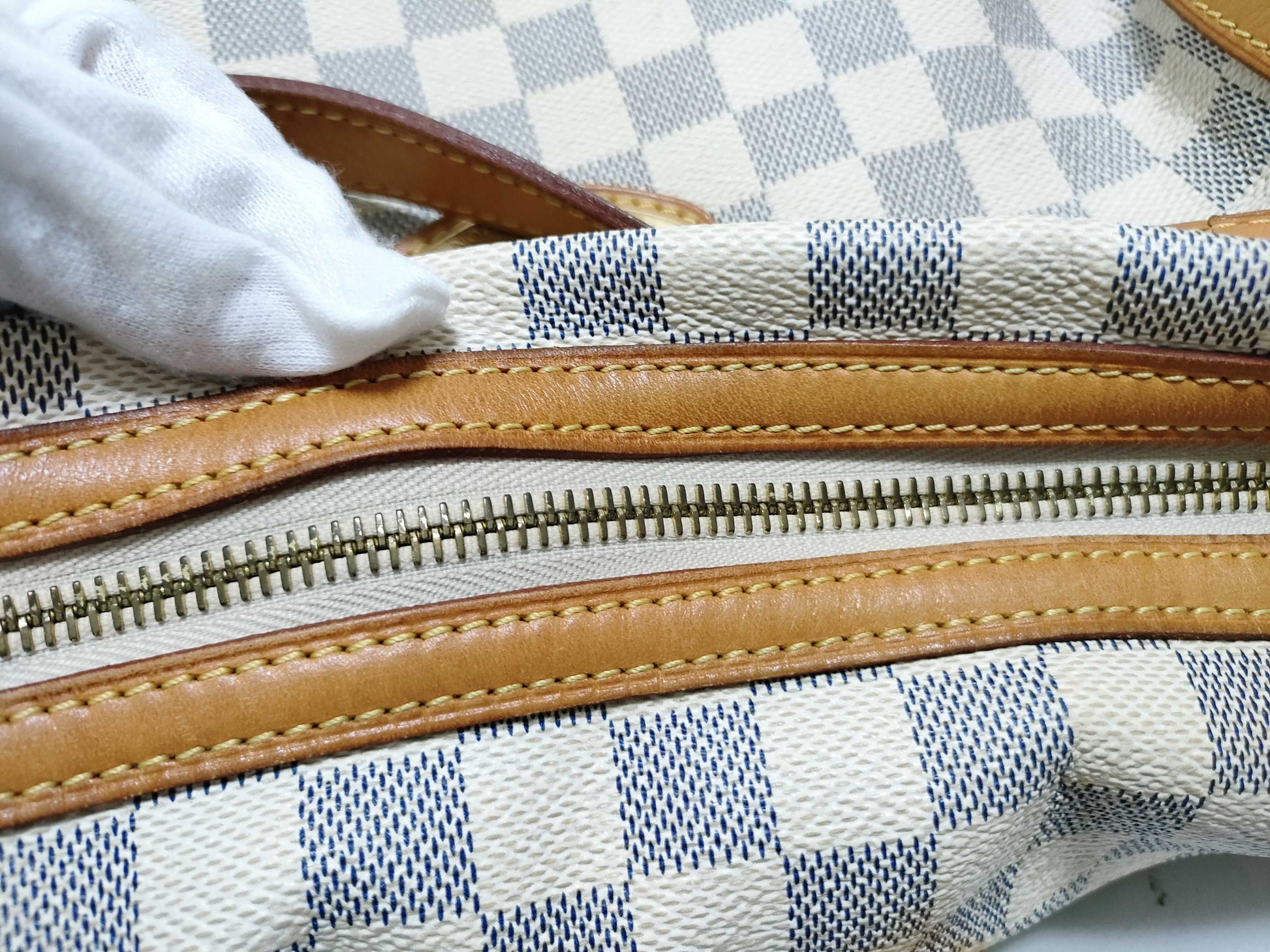 LOUIS VUITTON RFID Unverified Damier Azur Stresa Tote Bag