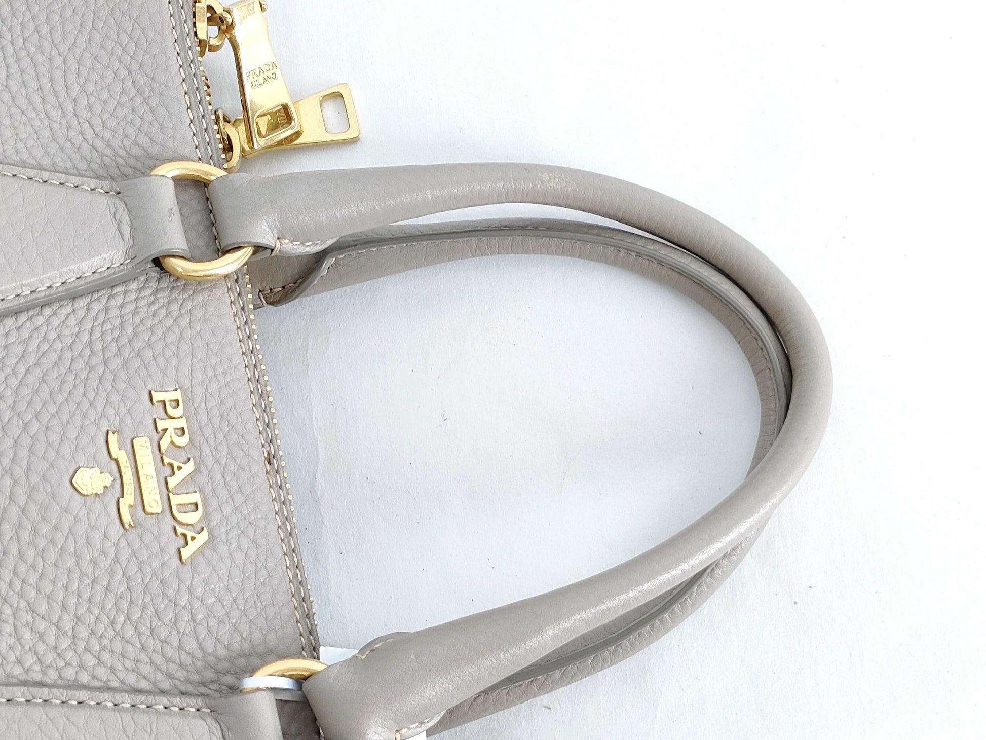 PRADA PRADA Tote Grey Handbag