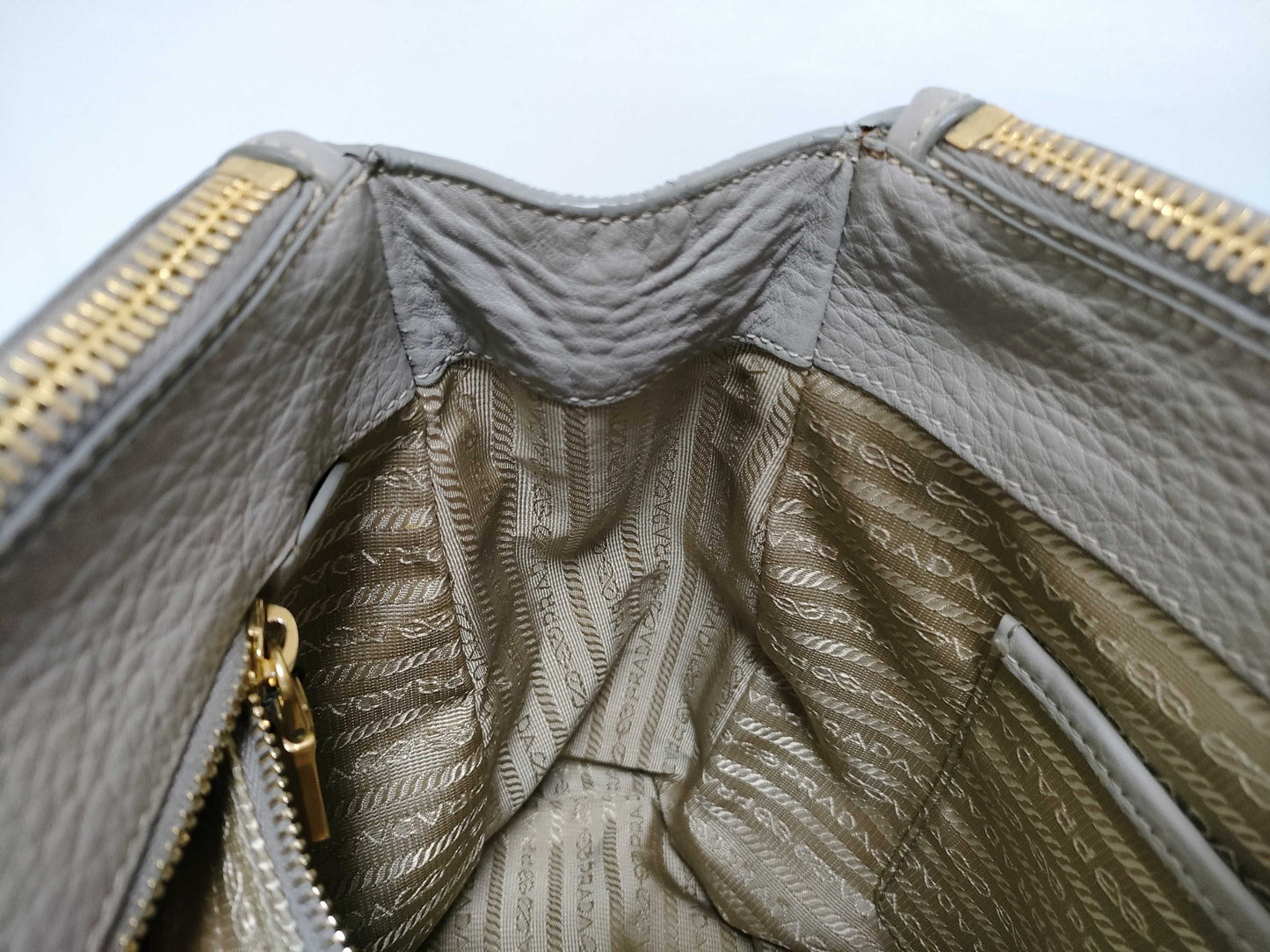 PRADA PRADA Tote Grey Handbag