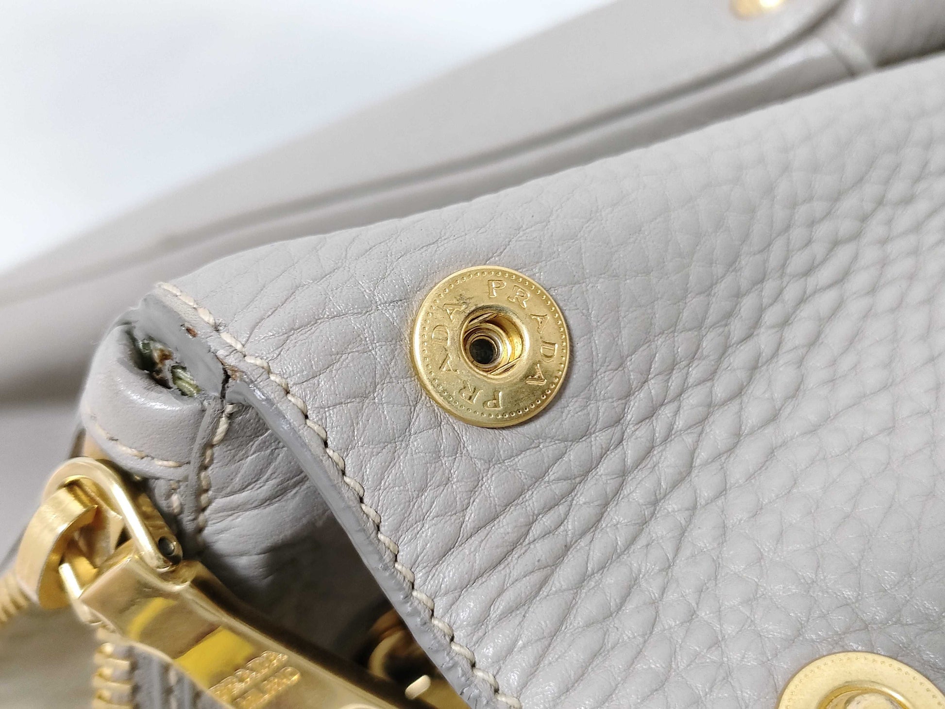 PRADA PRADA Tote Grey Handbag