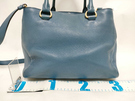 PRADA PRADA Tote Blue Handbag