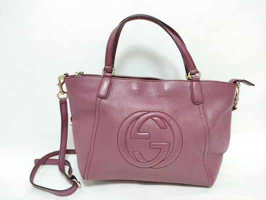 GUCCI Soho GUCCI Tote Purple Handbag