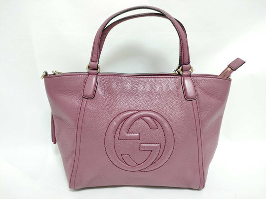 GUCCI Soho GUCCI Tote Purple Handbag