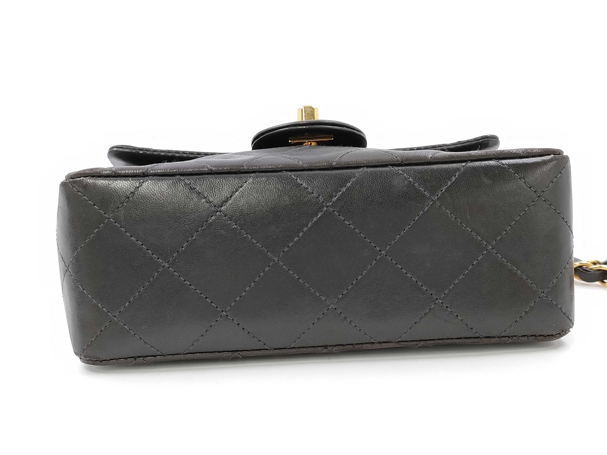 CHANEL Mini Matelasse 17 Chain Shoulder Bag, Lambskin, Black, GD Hardware, A01115 5021070, Sticker and Card Included