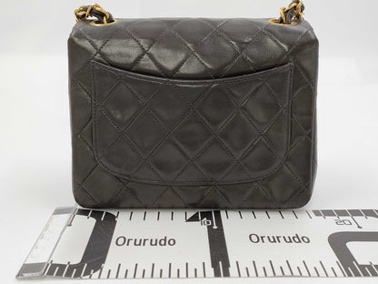 CHANEL Mini Matelasse 17 Chain Shoulder Bag, Lambskin, Black, GD Hardware, A01115 5021070, Sticker and Card Included