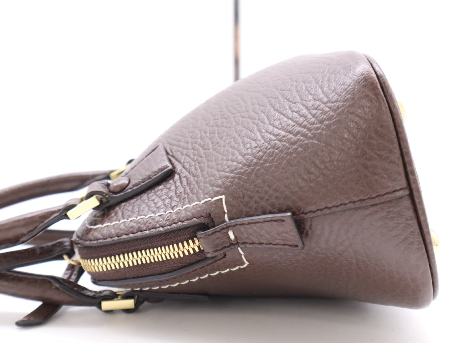 Maison Margiela 5AC Classic Micro 2-Way Handbag, Brown Leather