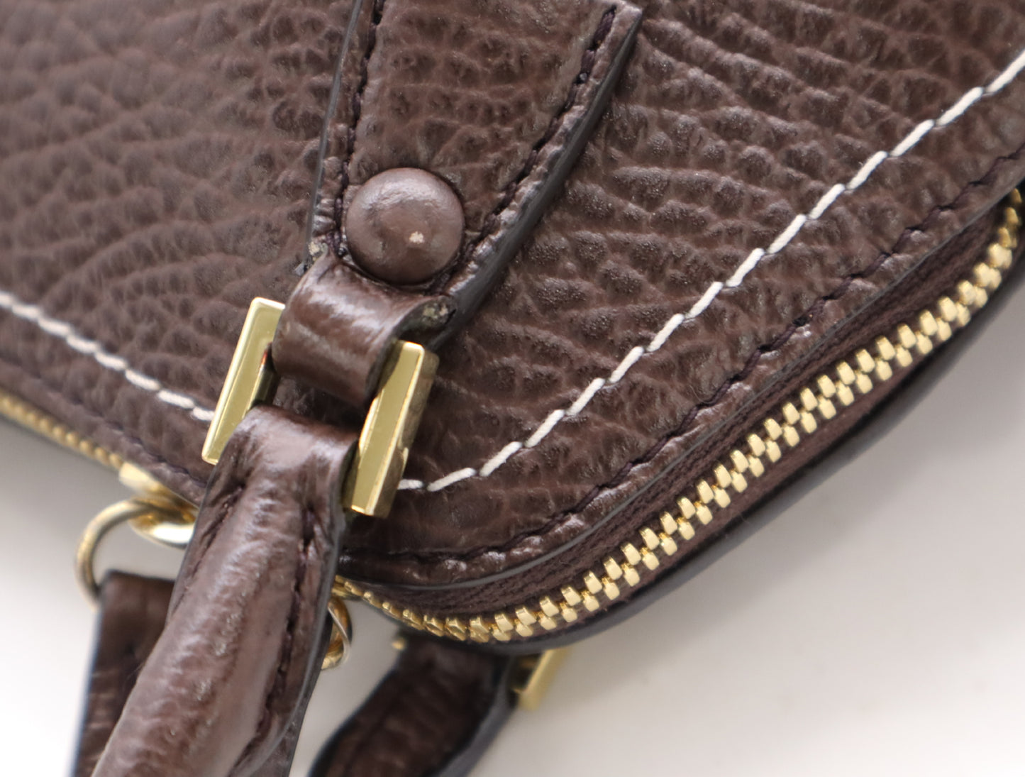 Maison Margiela 5AC Classic Micro 2-Way Handbag, Brown Leather