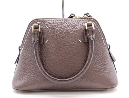 Maison Margiela 5AC Classic Micro 2-Way Handbag, Brown Leather