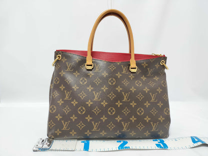 LOUIS VUITTON Monogram 2-Way Handbag with Stitching, Pallas Handbag