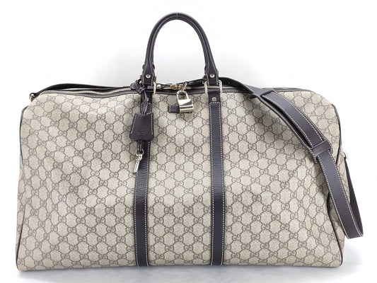 GUCCI GG Gucci GG Supreme Gucci Boston Bag with ST Boston Bag