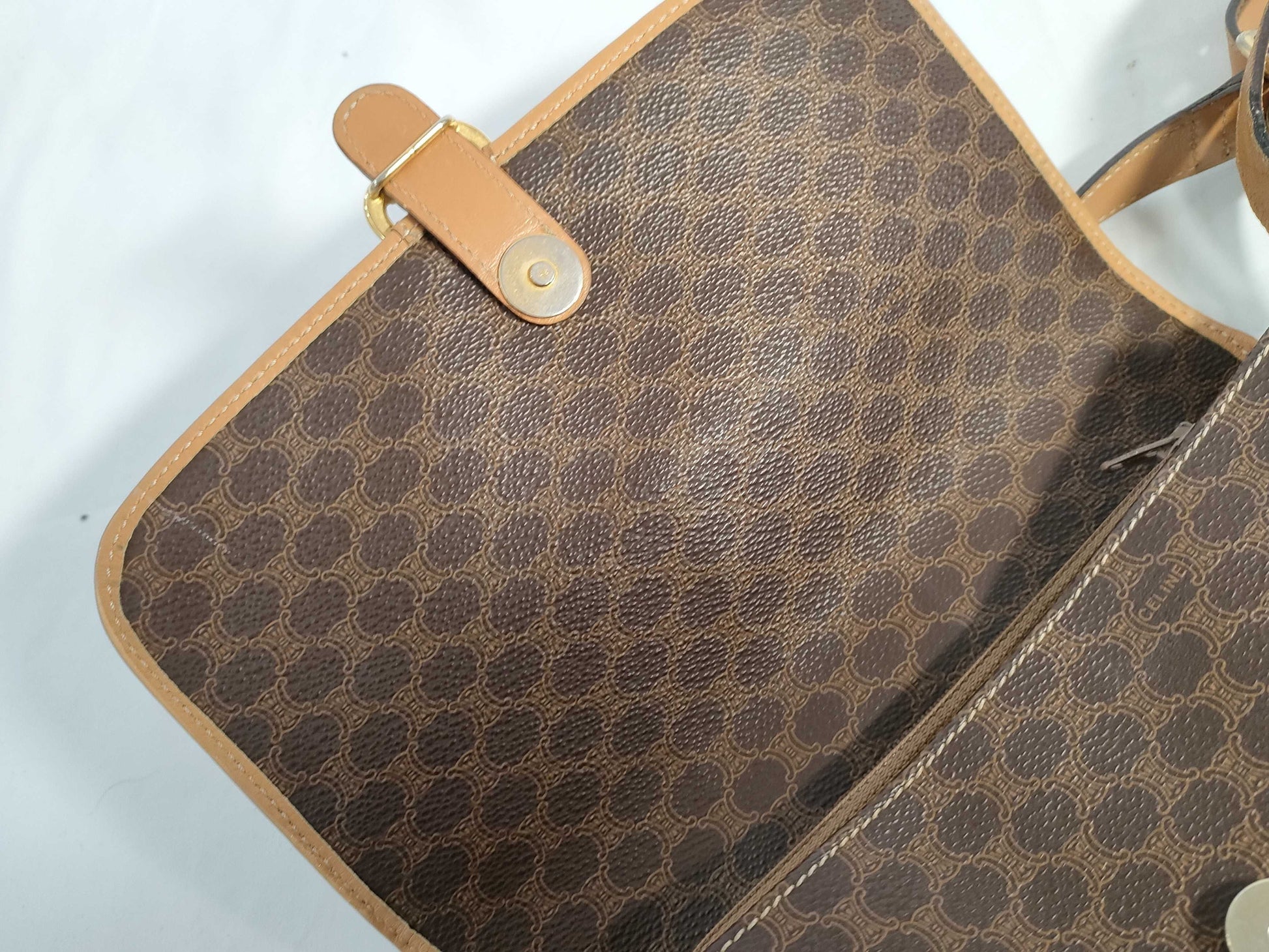 CELINE Macadam Shoulder Bag with Hardware