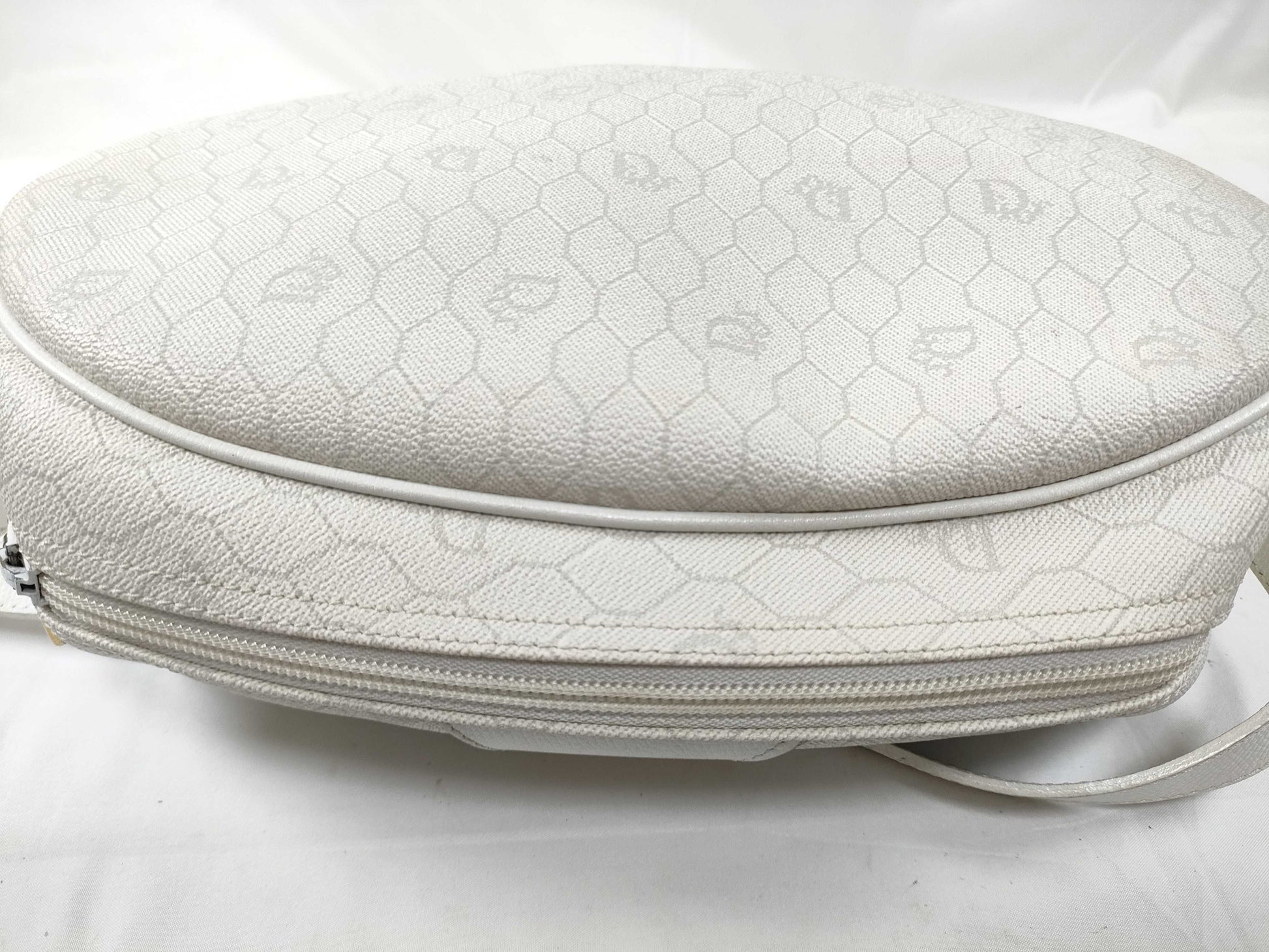 Dior PVC Old Shoulder Bag White