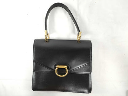 CELINE Gancini double flap handbag