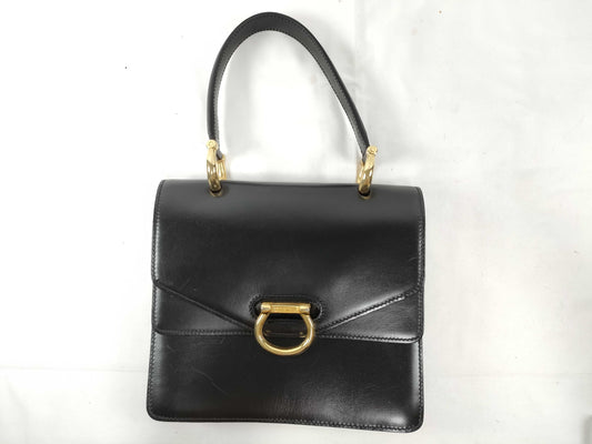 CELINE Gancini double flap handbag