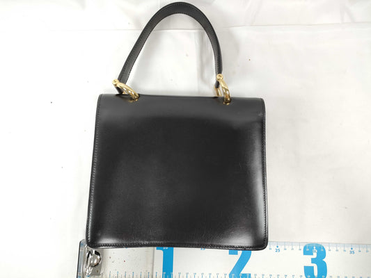 CELINE Gancini double flap handbag