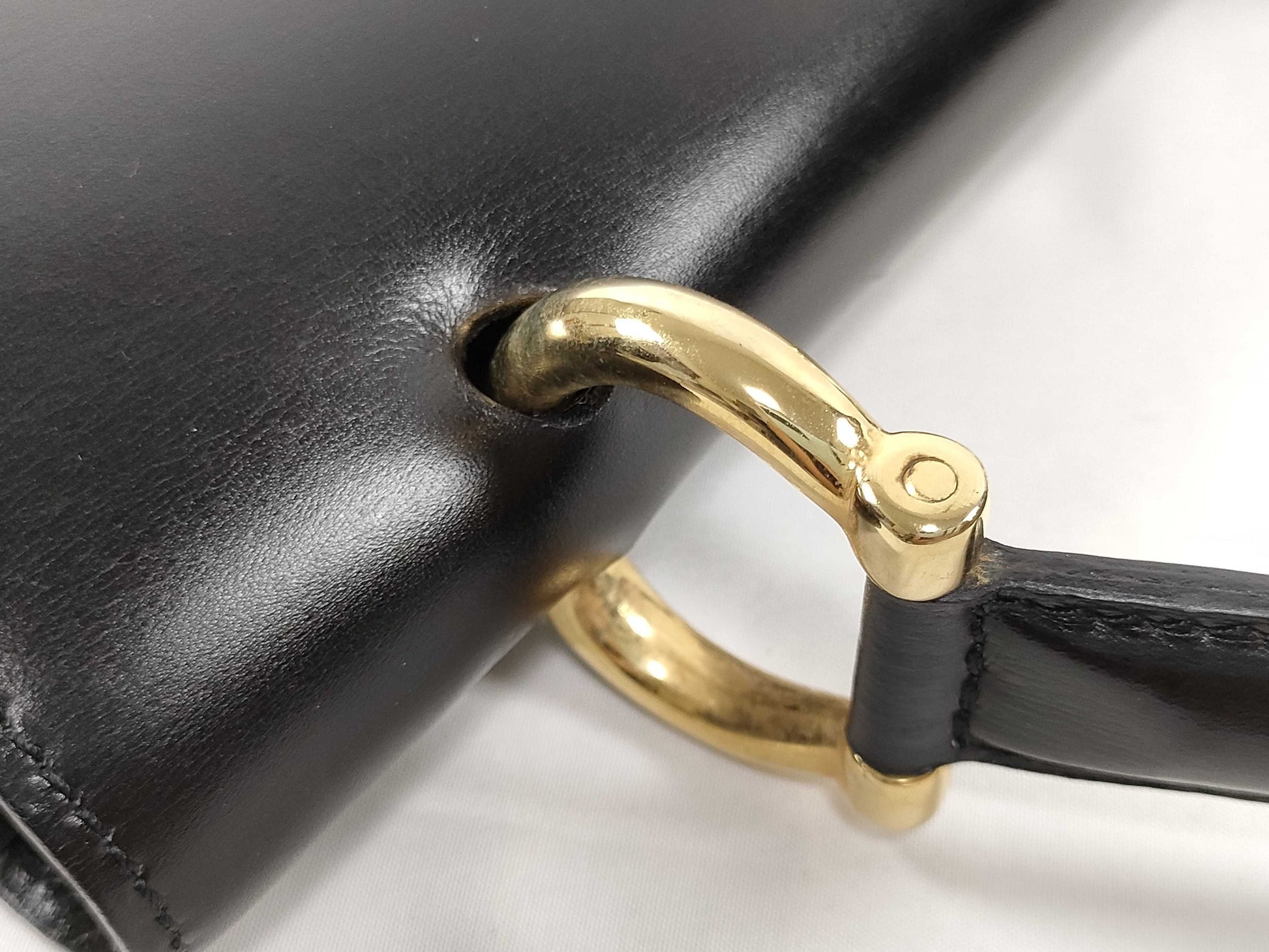 CELINE Gancini double flap handbag