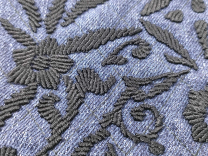 PRADA Prada Denim Embroidered Drawstring Handbag and Other Accessories