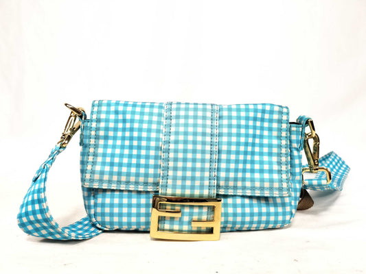 FENDI Mamma Bucket 2-way shoulder bag, gingham check