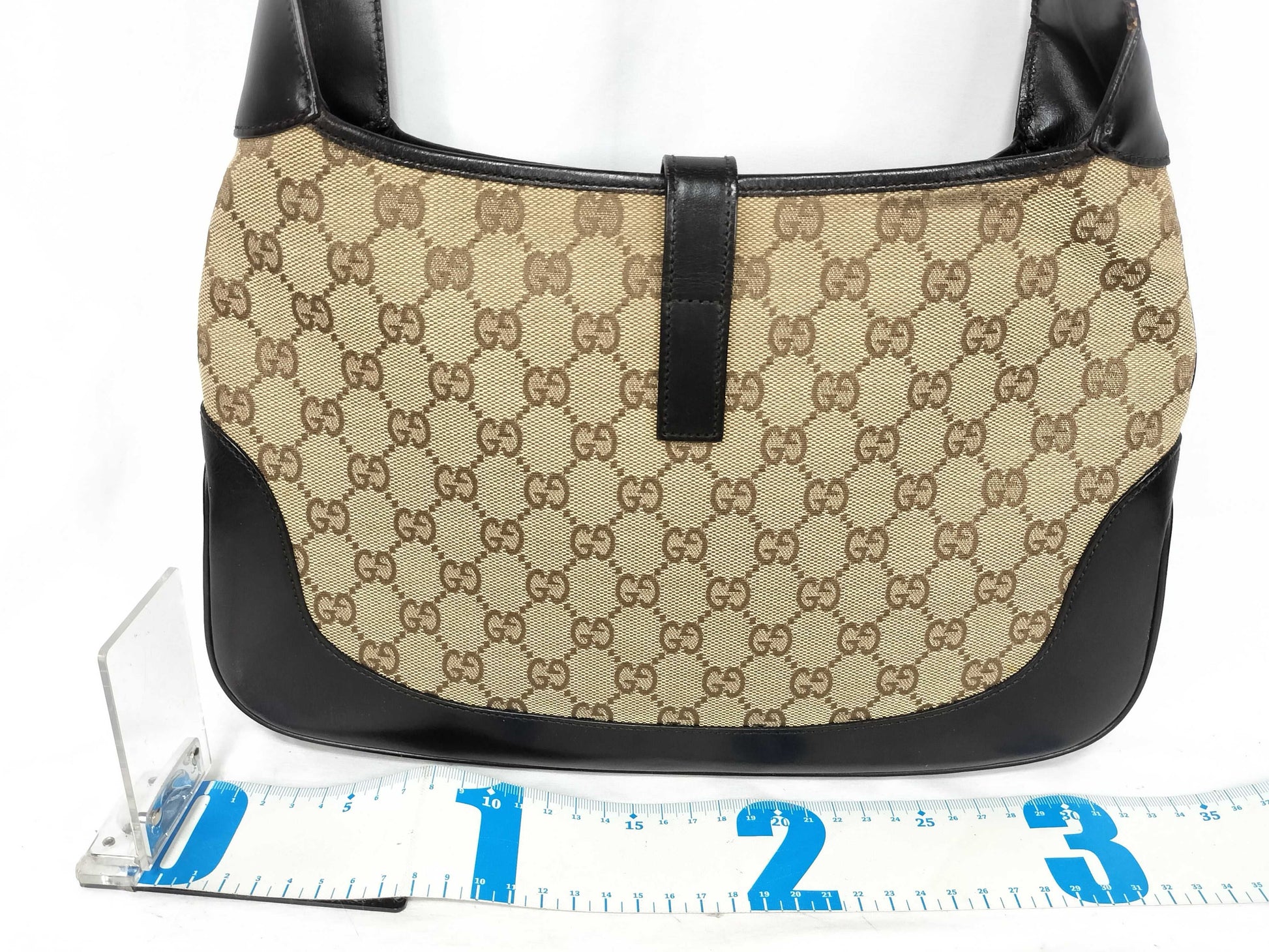 GUCCI Jackie Gucci GG Canvas Sherry Line Jackie Shoulder Bag