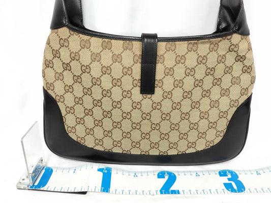 GUCCI Jackie Gucci GG Canvas Sherry Line Jackie Shoulder Bag
