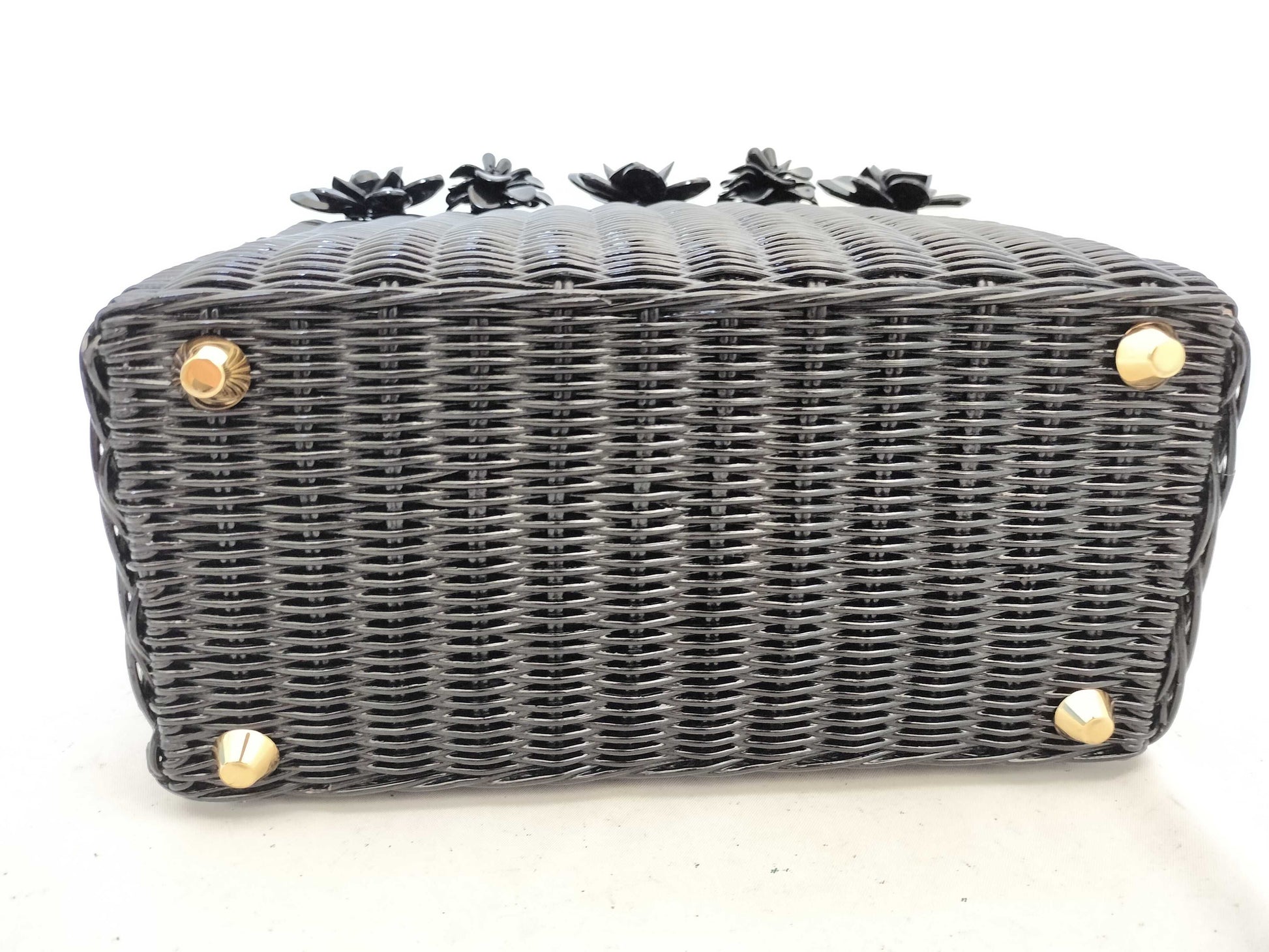 PRADA Wicker Flower 2-way Shoulder Bag/Handbag