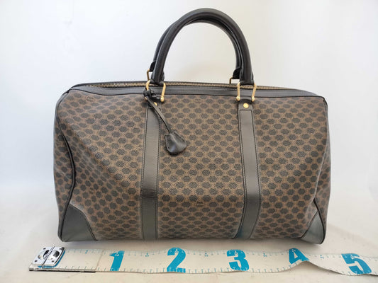 CELINE Black Macadam Boston Bag