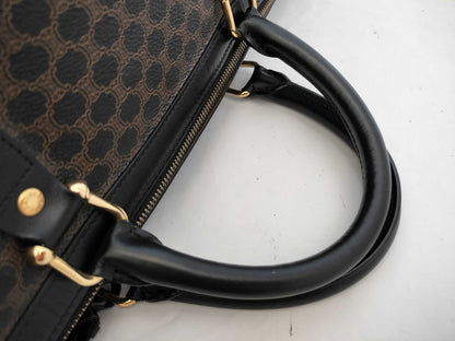 CELINE Black Macadam Boston Bag
