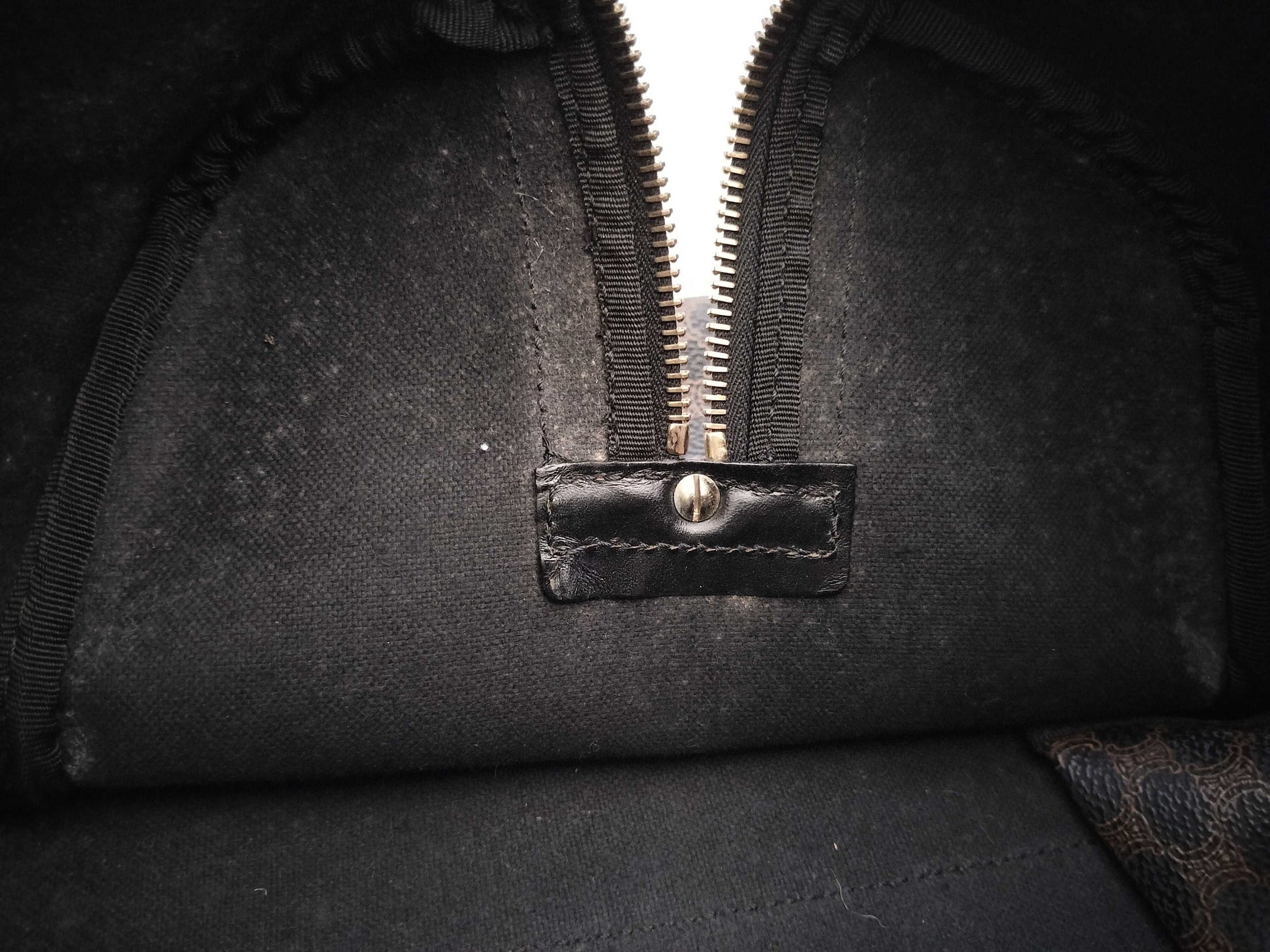 CELINE Black Macadam Boston Bag