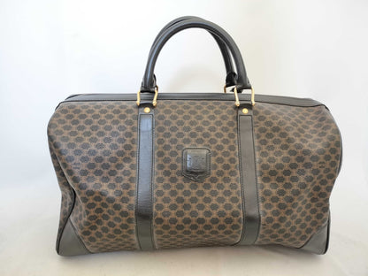 CELINE Black Macadam Boston Bag