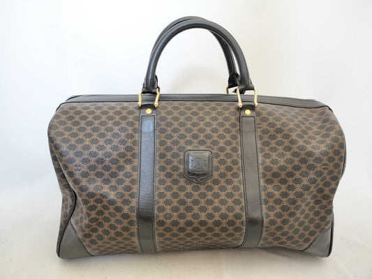 CELINE Black Macadam Boston Bag