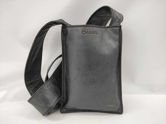 CHANEL Lambskin Shoulder Bag Sacoche Shoulder Bag