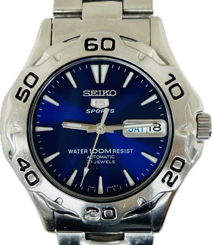 SEIKO 5 Sports 7S36-00A0 432156 Blue Dial Automatic Men's Watch 