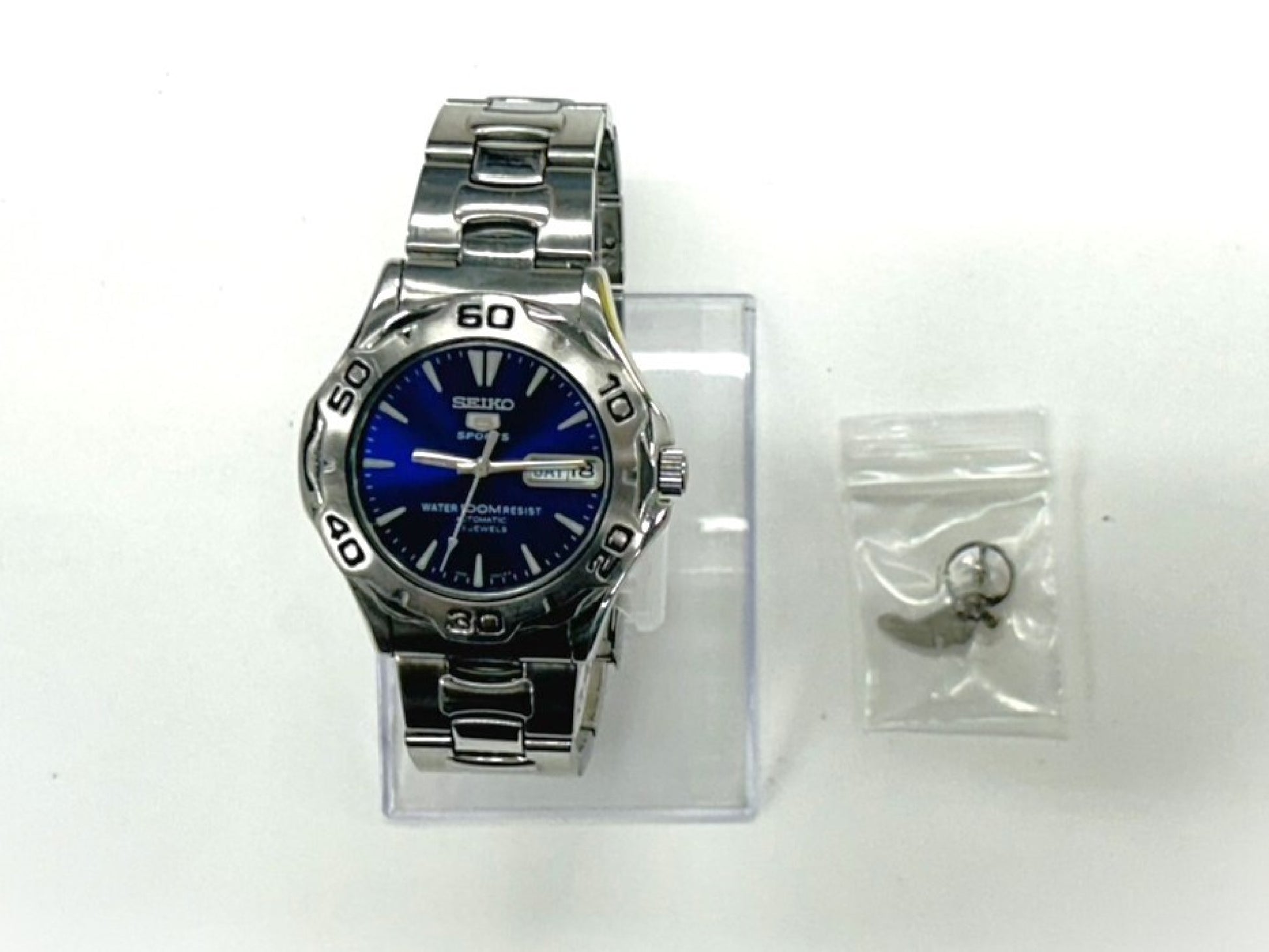 SEIKO 5 Sports 7S36-00A0 432156 Blue Dial Automatic Men's Watch 