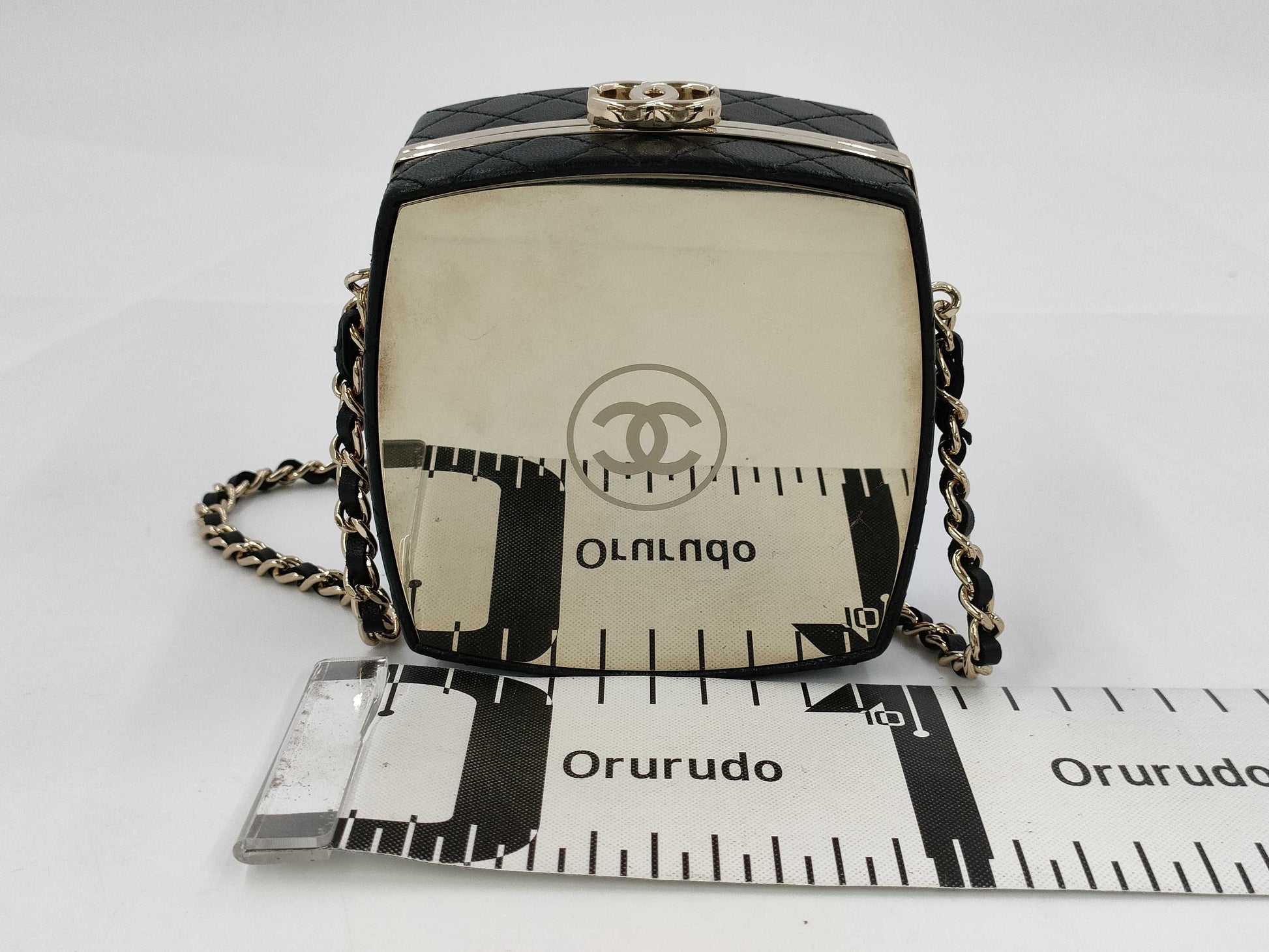 CHANEL Mirror Box Shoulder Bag with Gold Hardware, No. 31