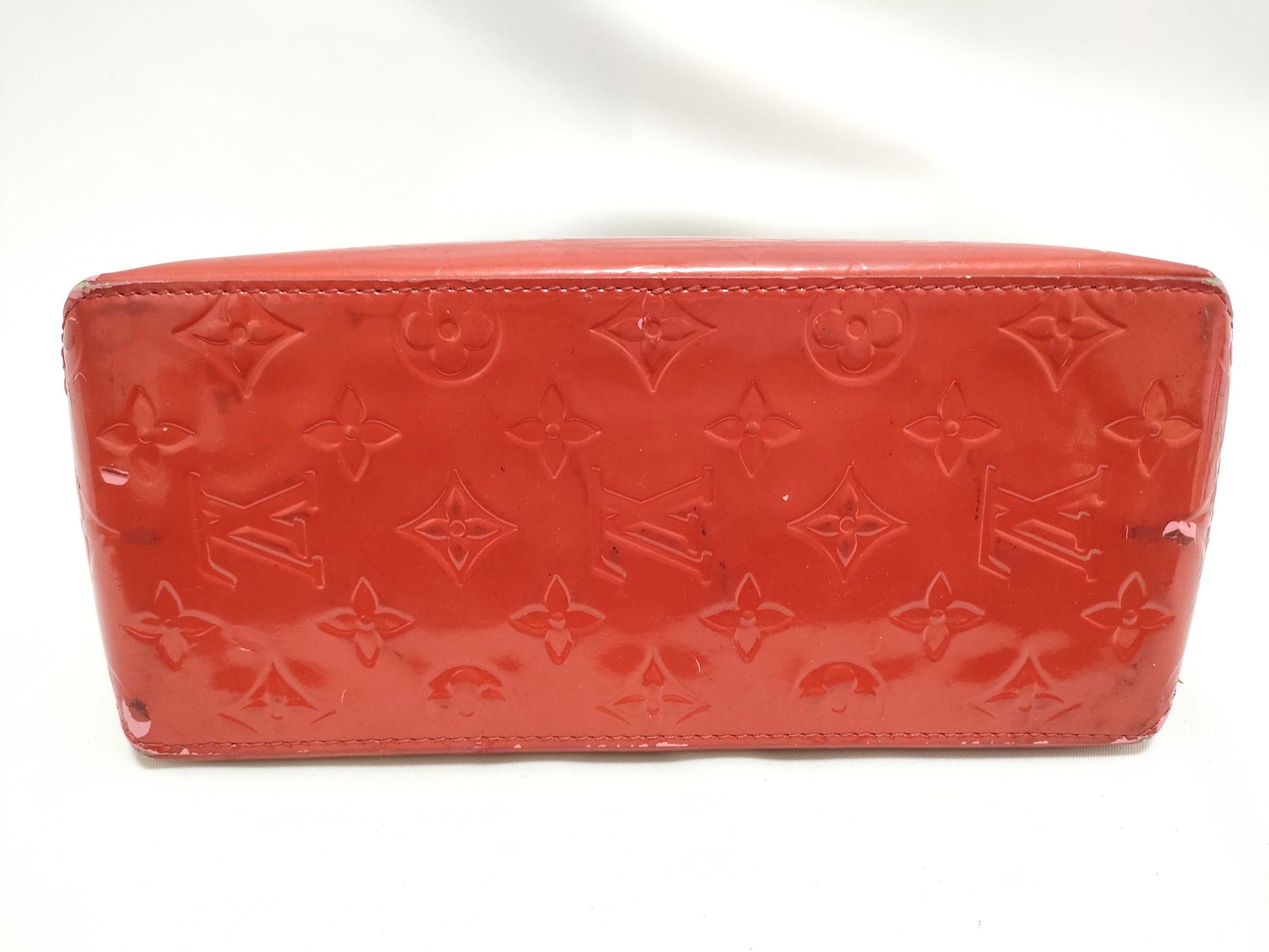 LOUIS VUITTON RFID Unverified Vernis Tote Bag Red