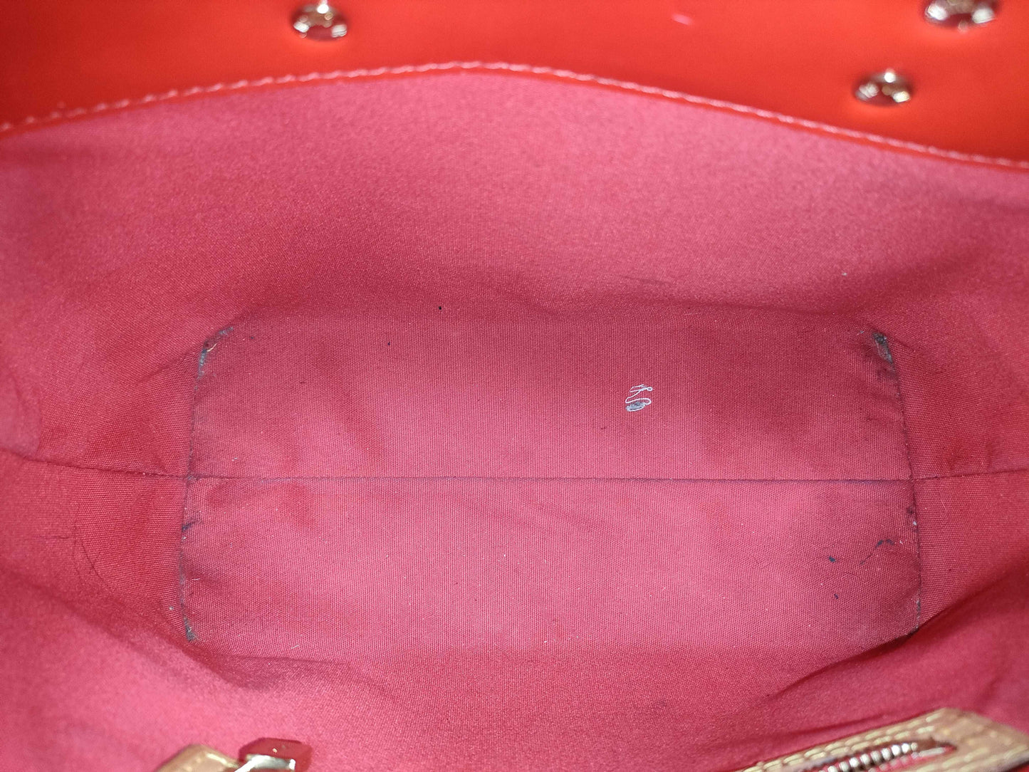 LOUIS VUITTON RFID Unverified Vernis Tote Bag Red